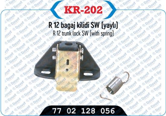 KAYA KR-202 Bagaj Kilidi Yayli R12 Sw